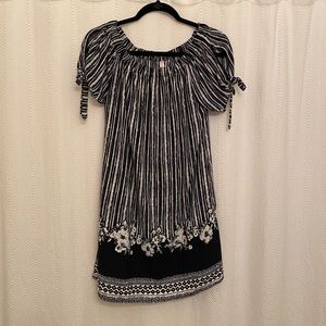 Xhilaration Blue Print Mini Dress